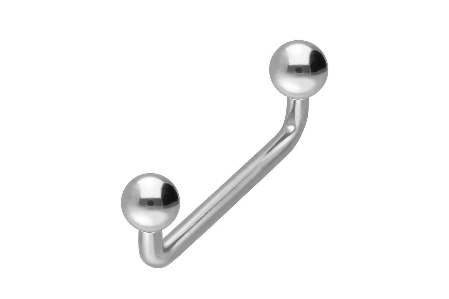 Titan Surface Barbell Piercing (90 Grad) mit Kugeln